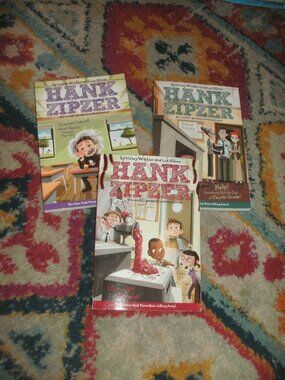 ~ Lot of 3 Hank Zipper Series Paperback Books by Henry Winkler Book #2 #8 & #7 ~